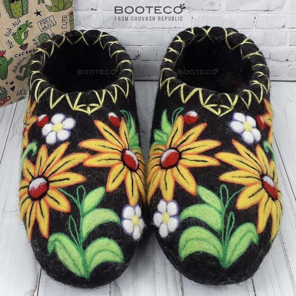 Валяные тапочки Аделина - Обувная фабрика «Booteco»