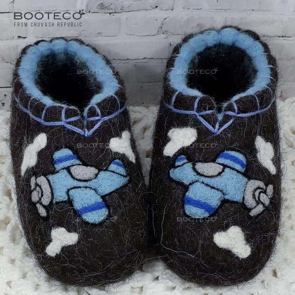 Валяные тапочки Аэроплан - Обувная фабрика «Booteco»