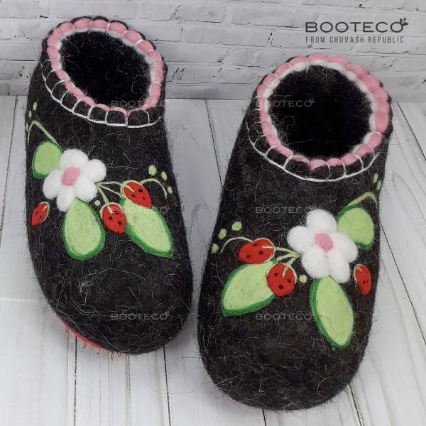 Валяные тапочки Анюта - Обувная фабрика «Booteco»