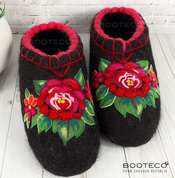 Валяные тапочки Эсмеральда - Обувная фабрика «Booteco»