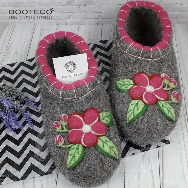 Валяные тапочки Галатея - Обувная фабрика «Booteco»