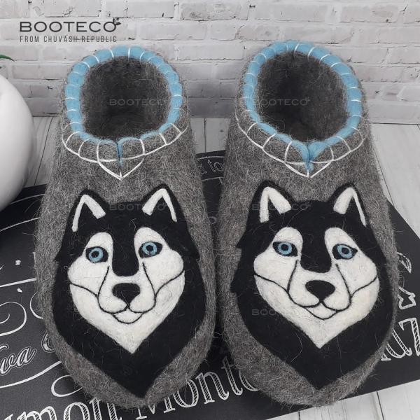 Валяные тапочки Хаски - Обувная фабрика «Booteco»