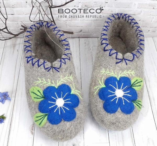 Валяные тапочки из натуральной шерсти ручной работы  - Обувная фабрика «Booteco»