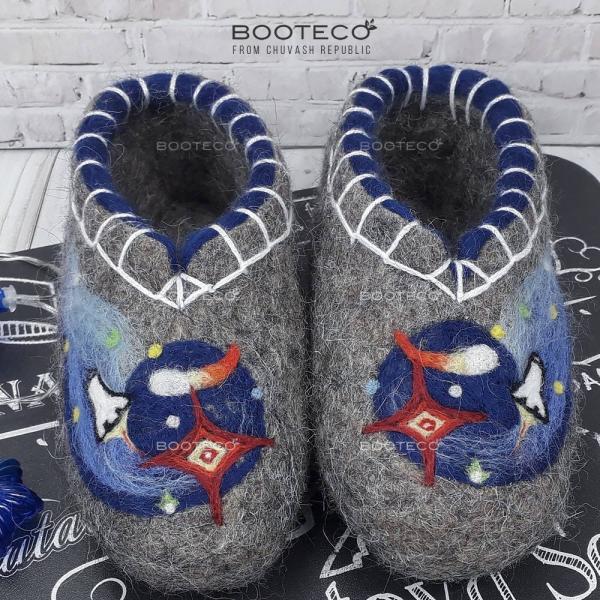 Валяные тапочки Космический рейнджер - Обувная фабрика «Booteco»