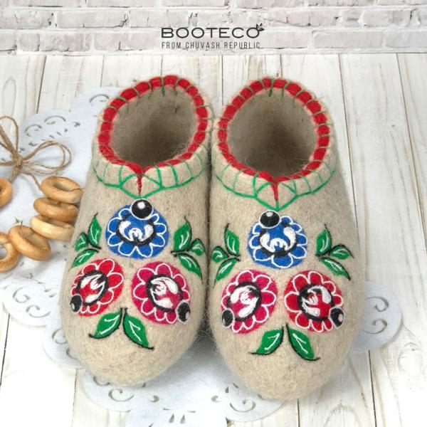 Валяные тапочки Лиора - Обувная фабрика «Booteco»