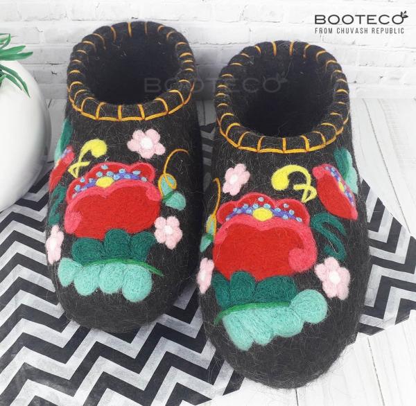 Валяные тапочки Мариса - Обувная фабрика «Booteco»