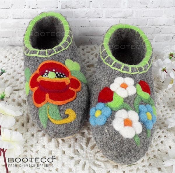 Валяные тапочки Миа - Обувная фабрика «Booteco»