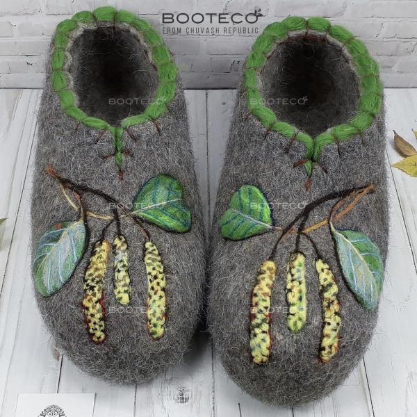 Валяные тапочки Ольха - Обувная фабрика «Booteco»