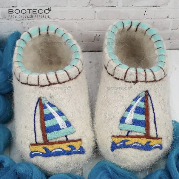 Валяные тапочки Парус - Обувная фабрика «Booteco»