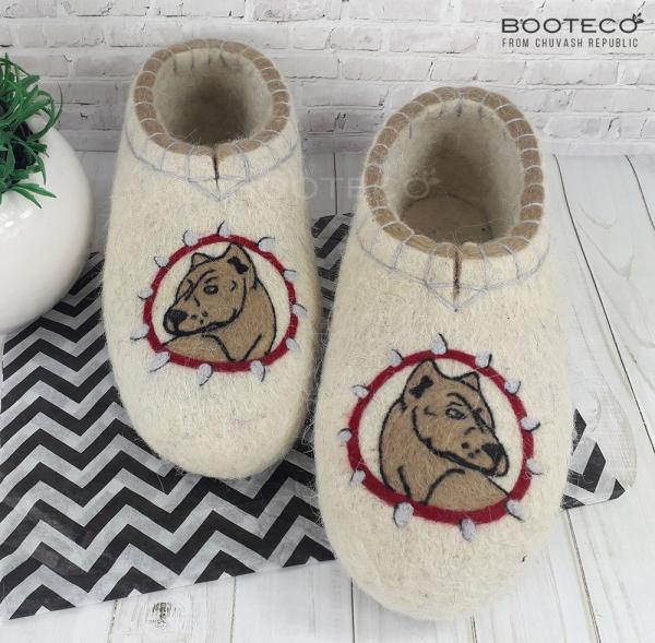 Валяные тапочки Питбуль - Обувная фабрика «Booteco»