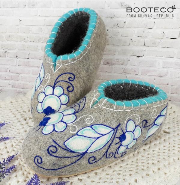 Валяные тапочки Прохлада - Обувная фабрика «Booteco»