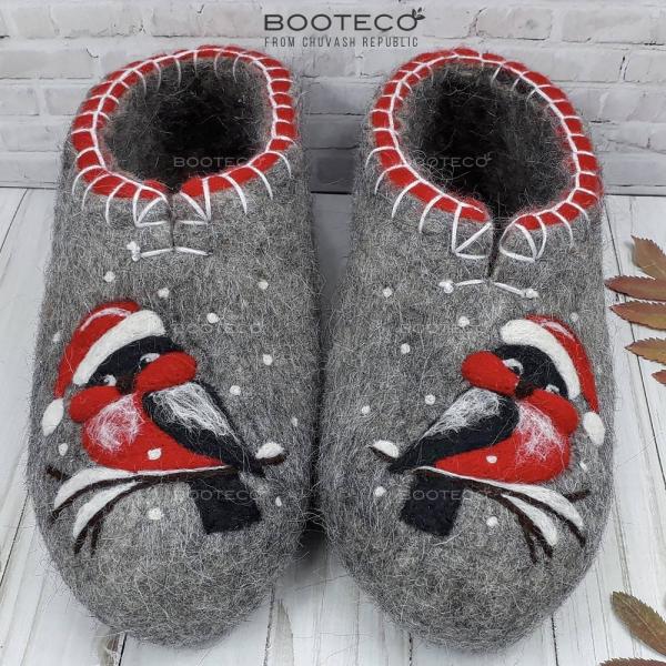 Валяные тапочки Румяные щёчки - Обувная фабрика «Booteco»