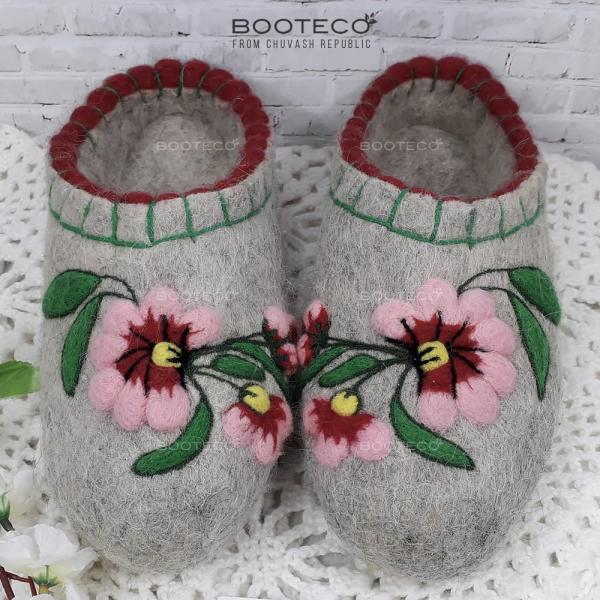 Валяные тапочки Вероника - Обувная фабрика «Booteco»