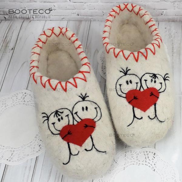 Валяные тапочки Я и Ты - Обувная фабрика «Booteco»