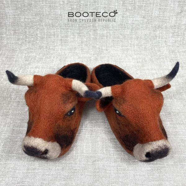 Войлочные тапочки Бык Феофан - Обувная фабрика «Booteco»