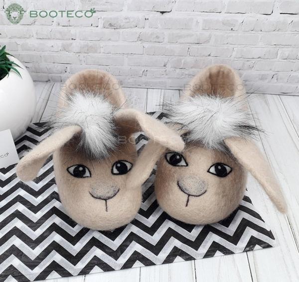 Войлочные тапочки Кролик Тося - Обувная фабрика «Booteco»
