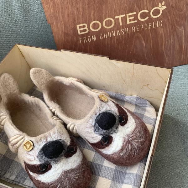 Войлочные тапочки Ленивец Барри - Обувная фабрика «Booteco»