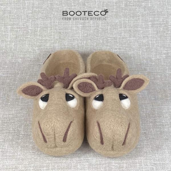 Войлочные тапочки Лось Бенедикт - Обувная фабрика «Booteco»