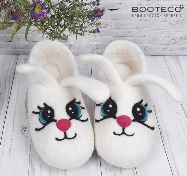 Войлочные тапочки Моя зайка - Обувная фабрика «Booteco»