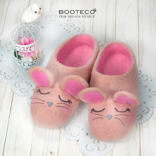 Войлочные тапочки Мышка Мари - Обувная фабрика «Booteco»