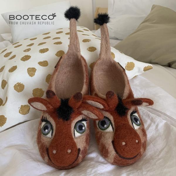 Войлочные тапочки Жираф Мелман - Обувная фабрика «Booteco»