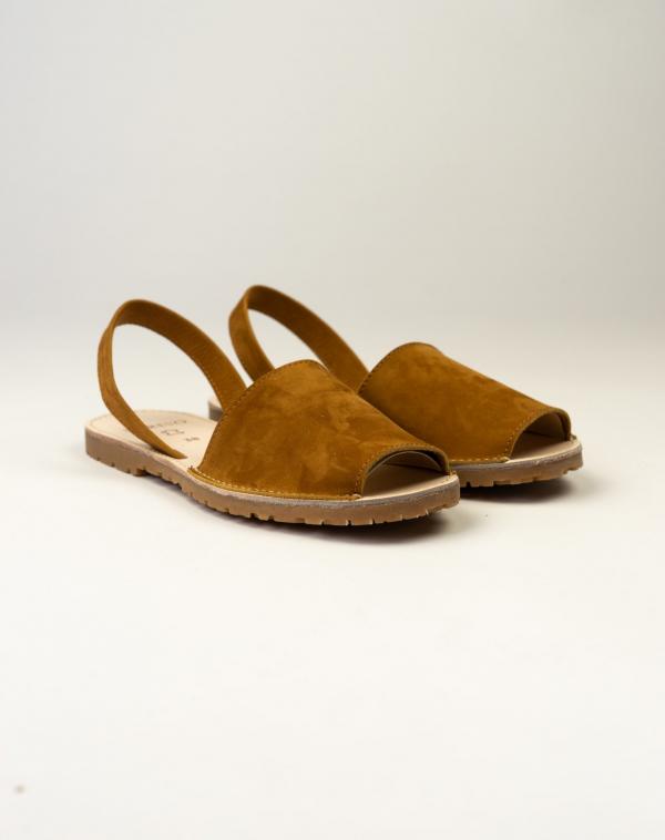 Женские Абаркасы 85-013-04 коричневый нубук - Обувная фабрика «Марево»