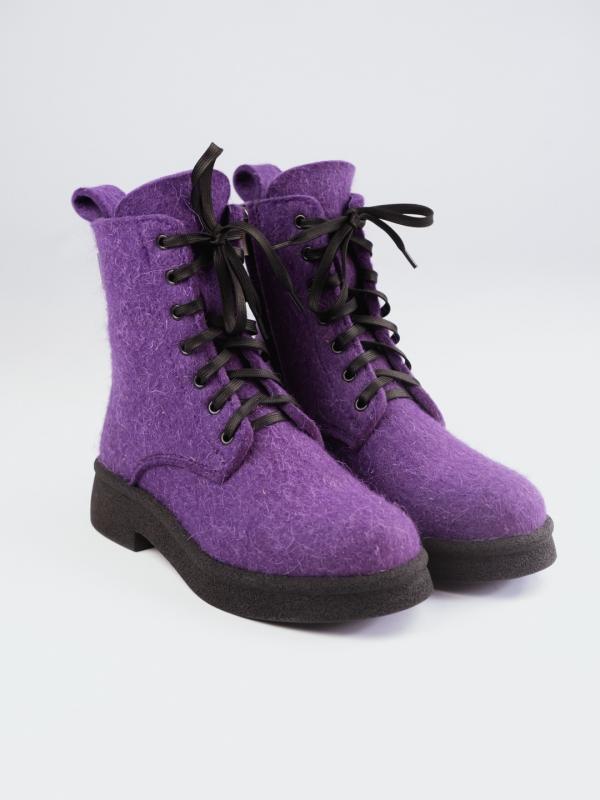 Женские Ботинки 83-191-15  Фиолетовый Войлок - Обувная фабрика «Марево»